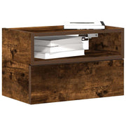 vidaXL Nachtkastjes 2 st wandgemonteerd 45x26x28,5cm sonoma eikenkleur