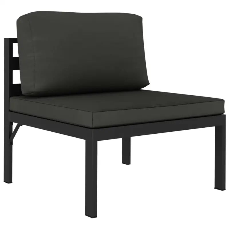 Aluminium loungeset voor stijlvolle en comfortabele tuin ontspanning - 2x hoek + 2x midden - Tuinsets