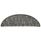 Antislip Tapijtrammat voor Trapbescherming - Antraciet / 65 x 25 cm / 15 - Trapmatten