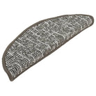 Antislip Tapijtrammat voor Trapbescherming - Antraciet / 65 x 25 cm / 15 - Trapmatten