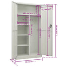 Archiefkast met industrieel design voor kamer of kantoor - Archiefkasten