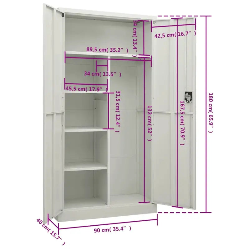 Archiefkast met industrieel design voor kamer of kantoor - Archiefkasten