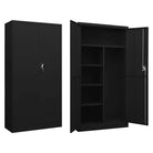 Archiefkast met industrieel design voor kamer of kantoor - Zwart / 1 - Archiefkasten