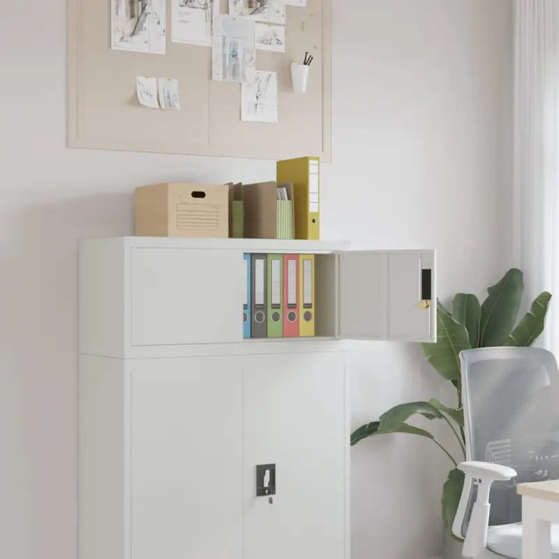 Archiefkast met verstelbare schappen voor stijlvol kantooropslag - Lichtgrijs / 90 x 40 x 40 cm / 1 - Archiefkasten