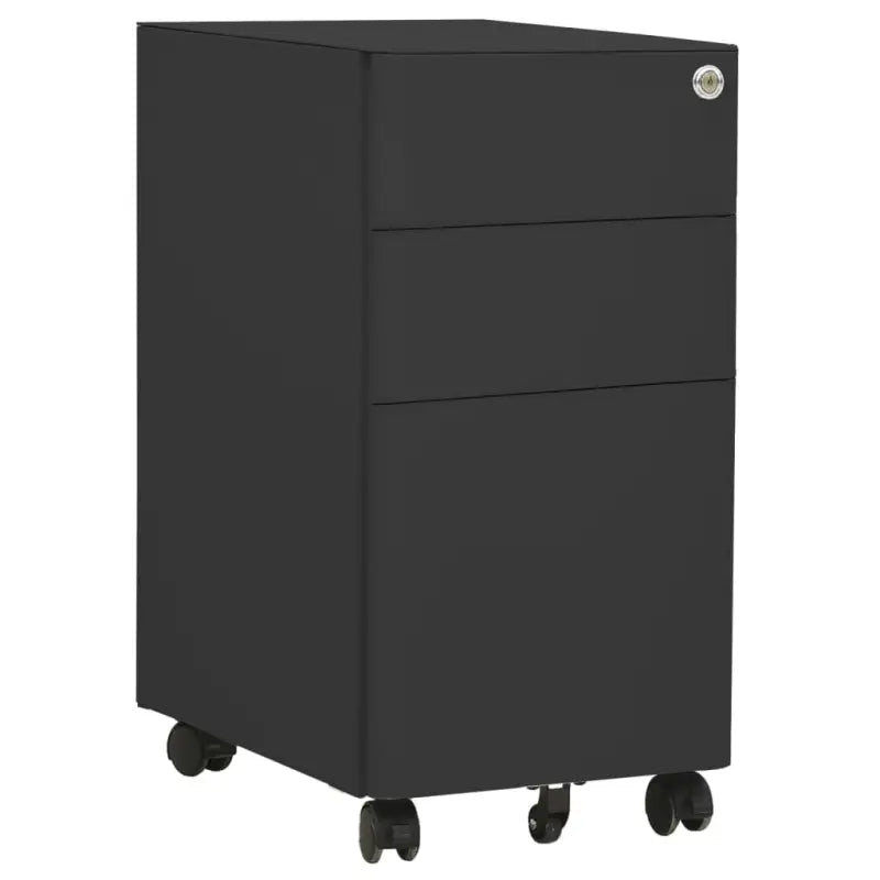 Archiefkast op wieltjes met modern design en staalbouw - Antraciet / 1 - Archiefkasten