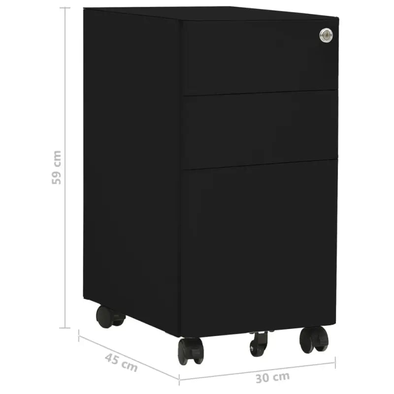 Archiefkast op wieltjes met modern design en staalbouw - Archiefkasten