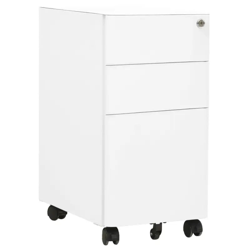 Archiefkast op wieltjes met modern design en staalbouw - Wit / 1 - Archiefkasten
