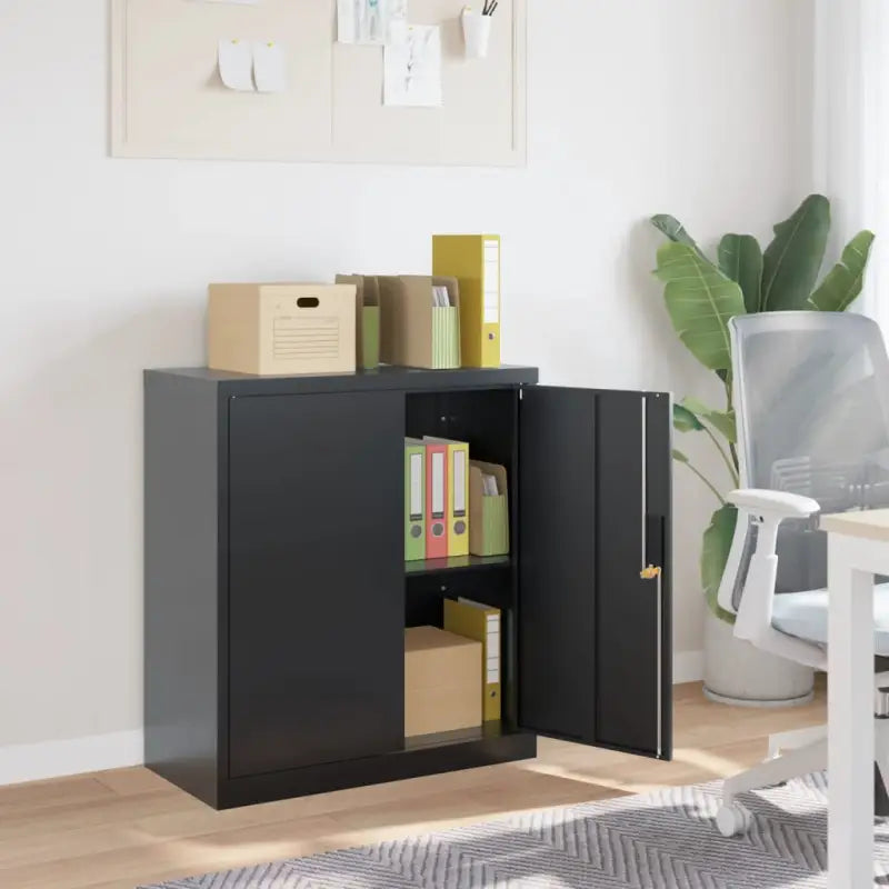 Archiefkast van gepoedercoat staal voor andere kantoorbenodigdheden - Antraciet / 1 - Archiefkasten