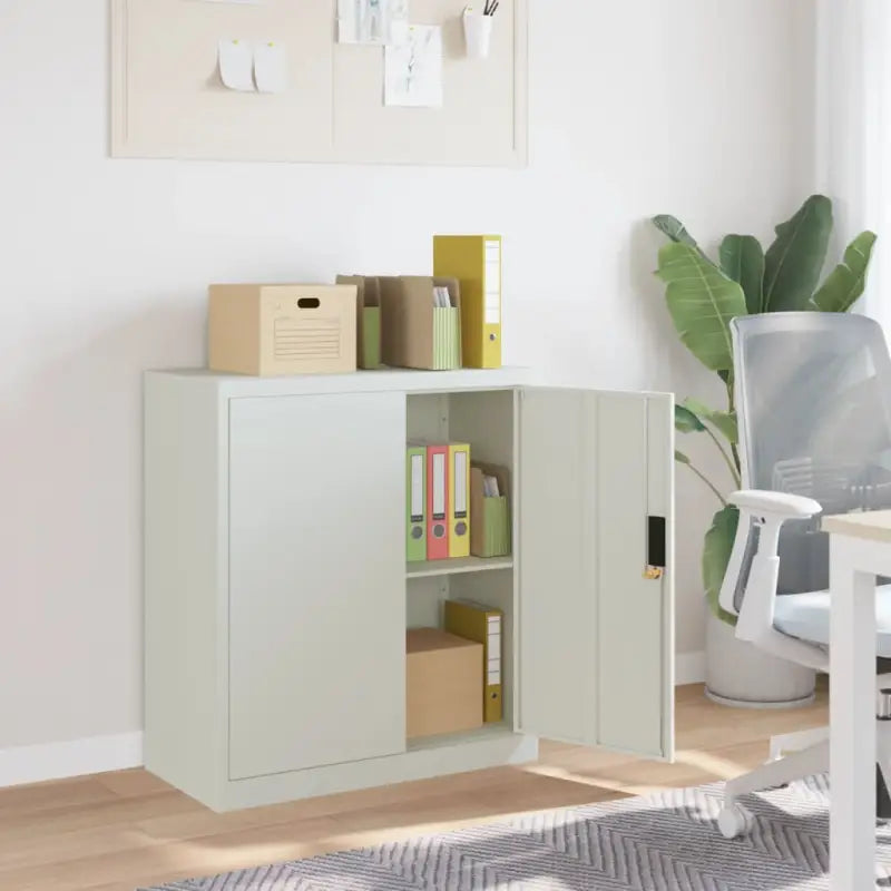 Archiefkast van gepoedercoat staal voor andere kantoorbenodigdheden - Lichtgrijs / 1 - Archiefkasten