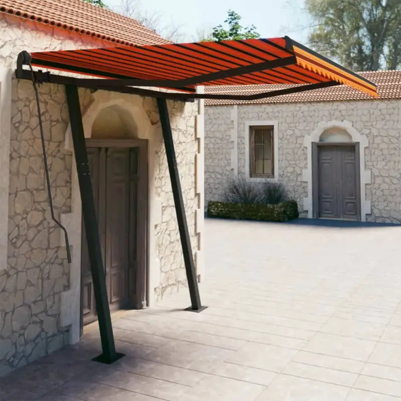 Automatische uitschuifbare luifel met gepoedercoat aluminium frame - Multikleur / 3 x 2.5 m / 1 - Zonwering