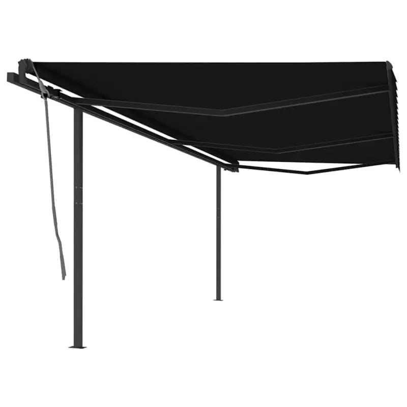 Automatische uitschuifbare luifel met gepoedercoat aluminium frame - Antraciet / 6 x 3 m / 1 - Zonwering