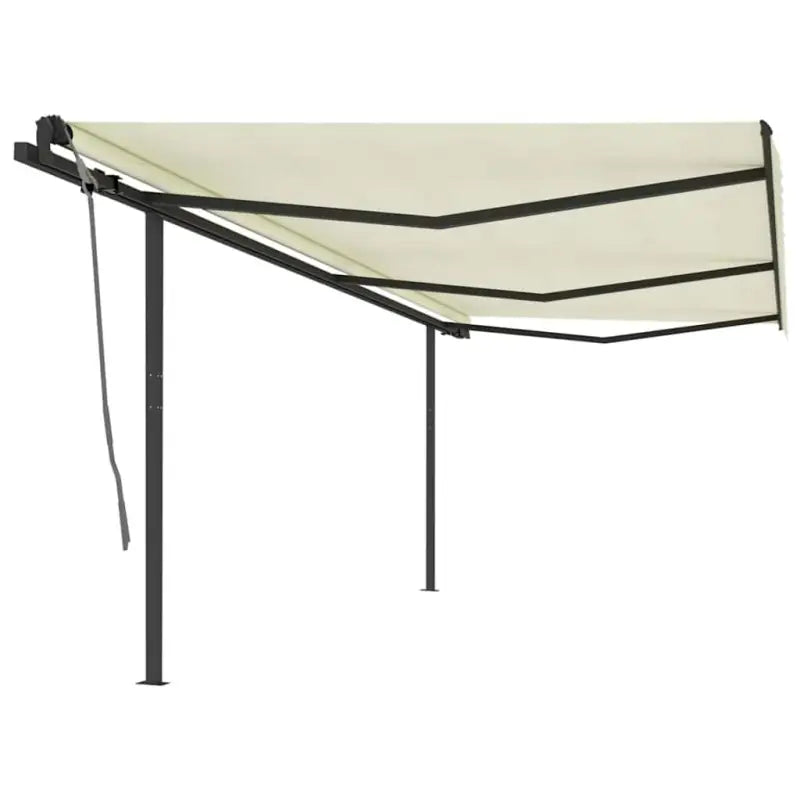 Automatische uitschuifbare luifel met gepoedercoat aluminium frame - Crème / 6 x 3 m / 1 - Zonwering