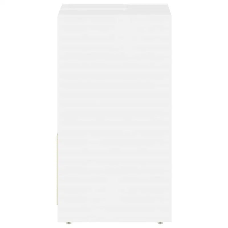 Badekamermeubelset met hoogglans wit en bewerkt hout voor extra opbergruimte - Badkamermeubelsets