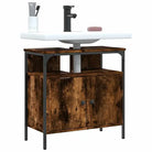 Badkamerkaptafels met stevige constructie en bewerkt hout - 1 / Gerookt eiken / 60 cm - Badkamerkaptafels