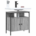Badkamerkaptafels met stevige constructie en bewerkt hout - 1 / Grijs sonoma / 60 cm - Badkamerkaptafels