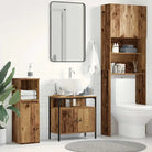 Badkamerkaptafels met stevige constructie en bewerkt hout - Oud hout / 1 / 60 cm - Badkamerkaptafels