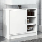 Badkamermeubelset met bewerkt hout voor een opgeruimde uitstraling - Wit / 63 x 29 x 55 cm - Badkamermeubelsets