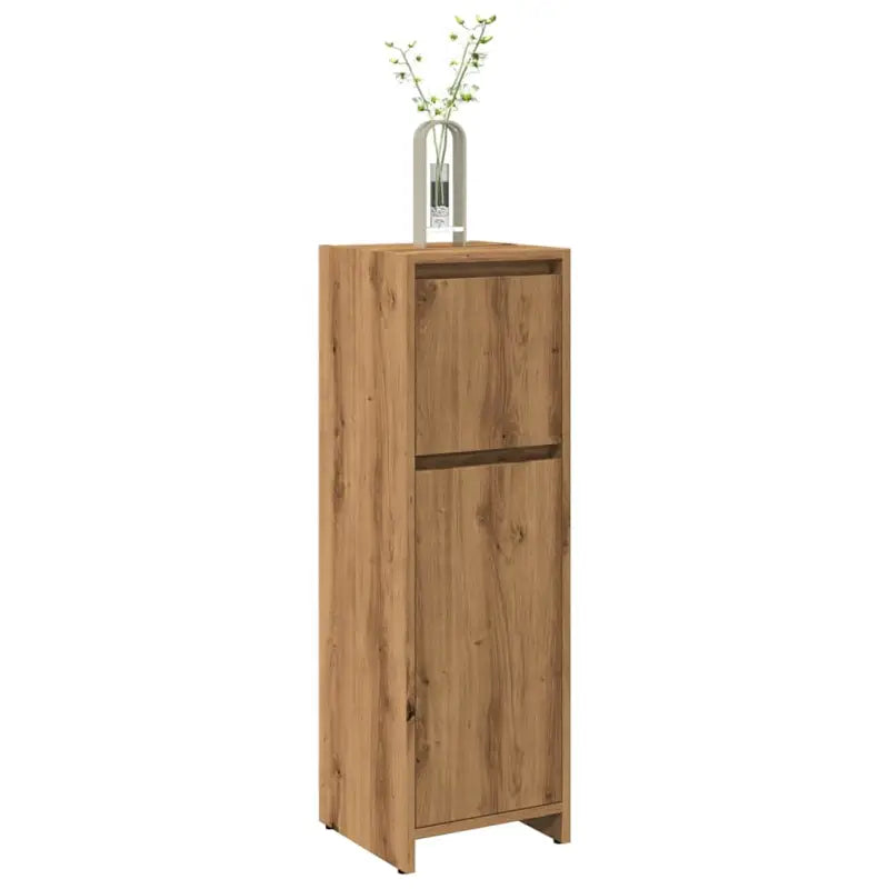 Badkamermeubelset met bewerkt hout voor elegante opbergruimte - artisanaal eikenkleurig - Badkamermeubelsets