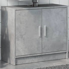 Badkamermeubelset met bewerkt hout voor opbergruimte en modern design - Betongrijs - Badkamermeubelsets