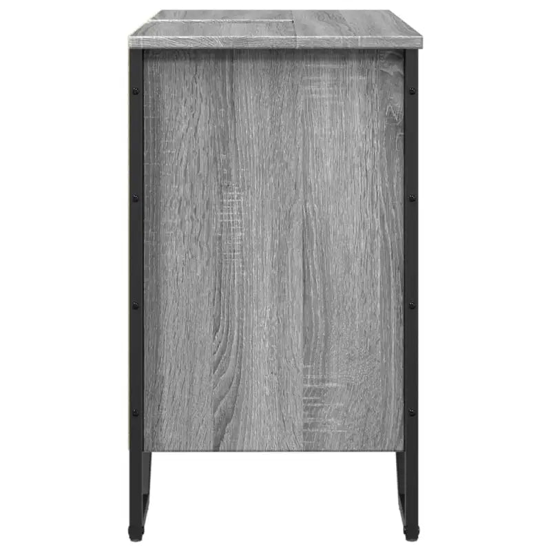 Badkamermeubelset met grijs sonoma bewerkt hout voor een nette uitstraling - Badkamermeubelsets
