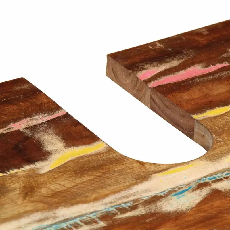 Badkamermeubelset met massief gerecycled hout voor opbergruimte - Badkamermeubelsets