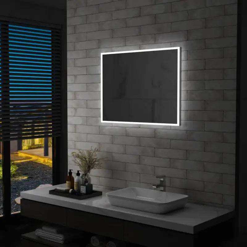Badkamerspiegel met LED verlichting levering bevat sfeervolle en functionele stijl - 80 x 60 cm / 1 - Spiegels