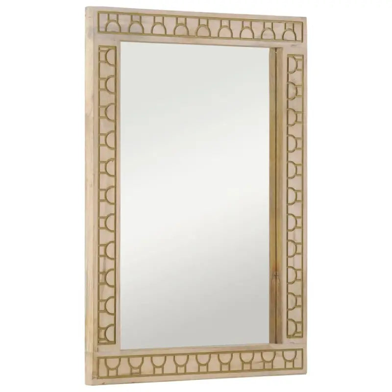 Badkamerspiegel van massief mangohout met unieke houtnerven - Naturel / 1 - Spiegels