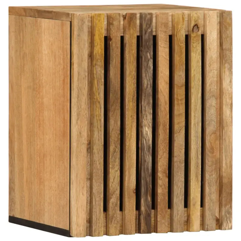Badkamerwandkast van massief mangohout voor ruimte en stijl - Naturel / Massief ruw mangohout - Badkamermeubelsets