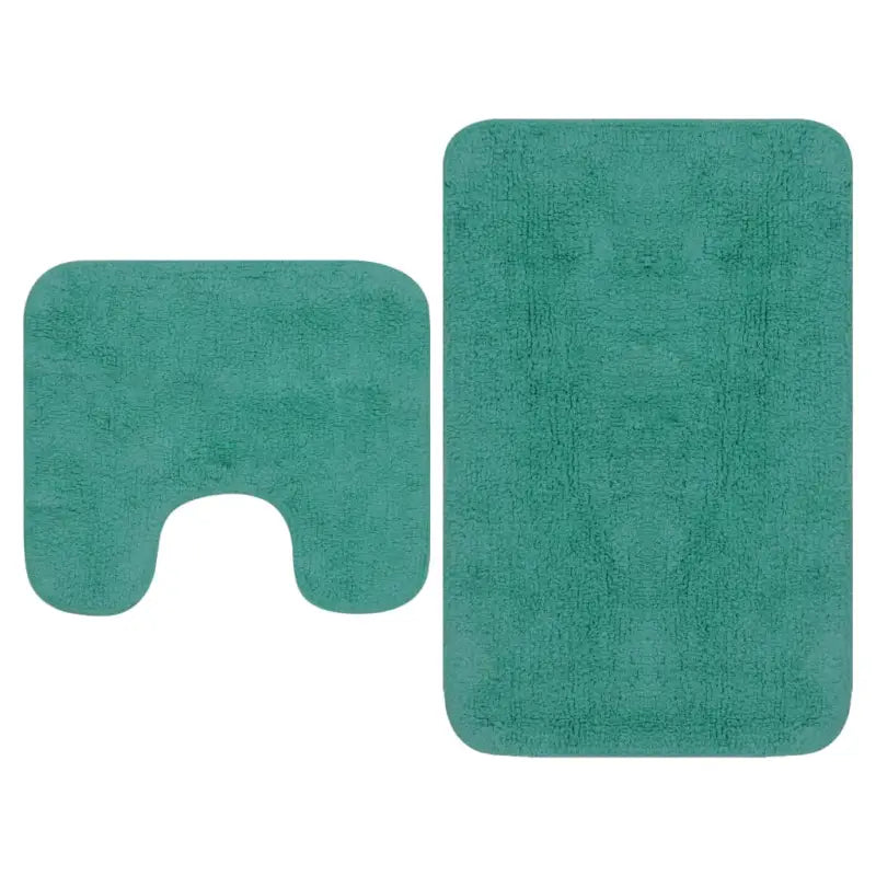 Badmatten set met anti-slip onderkant voor luxe badkameruitstraling levering bevat - Turquoise / 1 - Badmatten