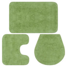 Badmattenset met anti-slip onderkant voor een luxe badkamerervaring levering bevat - Groen / 1 - Badmatten