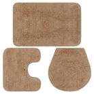 Badmattenset met anti-slip onderkant voor een luxe badkamerervaring levering bevat - Beige / 1 - Badmatten