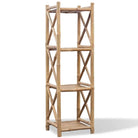 Bamboe boekenrek met vijf lagen voor verschillende ruimtes - 1 / 117 cm - Boekenkasten