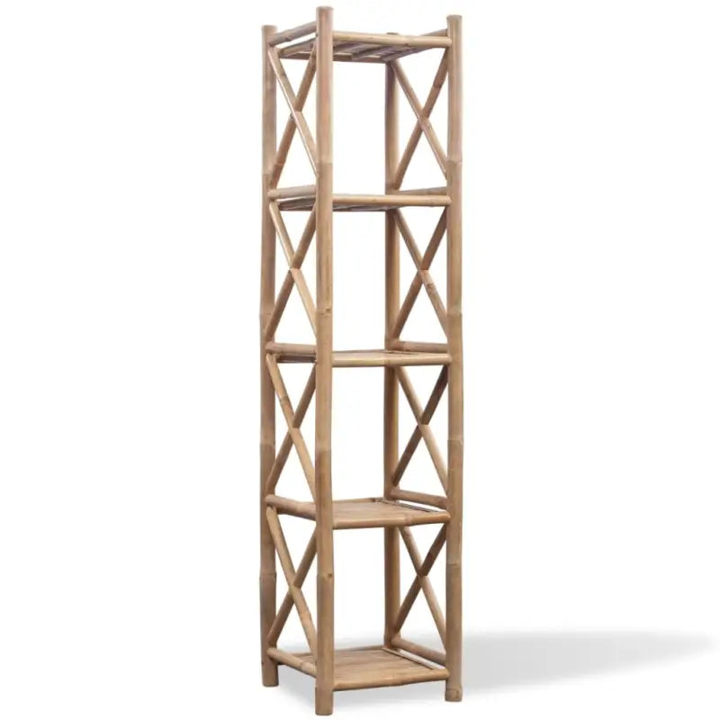 Bamboe boekenrek met vijf lagen voor verschillende ruimtes - 1 / 152 cm - Boekenkasten