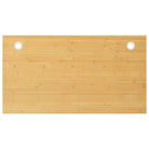 Bamboe bureaublad met gebogen rand en gelakte afwerking - 100 x 60 x 1.5 cm / Recht - Onderdelen en accessoires