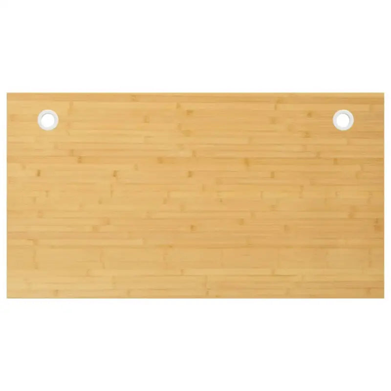Bamboe bureaublad met gebogen rand en gelakte afwerking - 100 x 60 x 1.5 cm / Recht - Onderdelen en accessoires