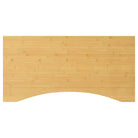 Bamboe bureaublad met gebogen rand en gelakte afwerking - 110 x 55 x 4 cm / Gebogen - Onderdelen en accessoires