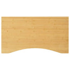 Bamboe bureaublad met gebogen rand en gelakte afwerking - 110 x 60 x 2.5 cm / Gebogen - Onderdelen en accessoires