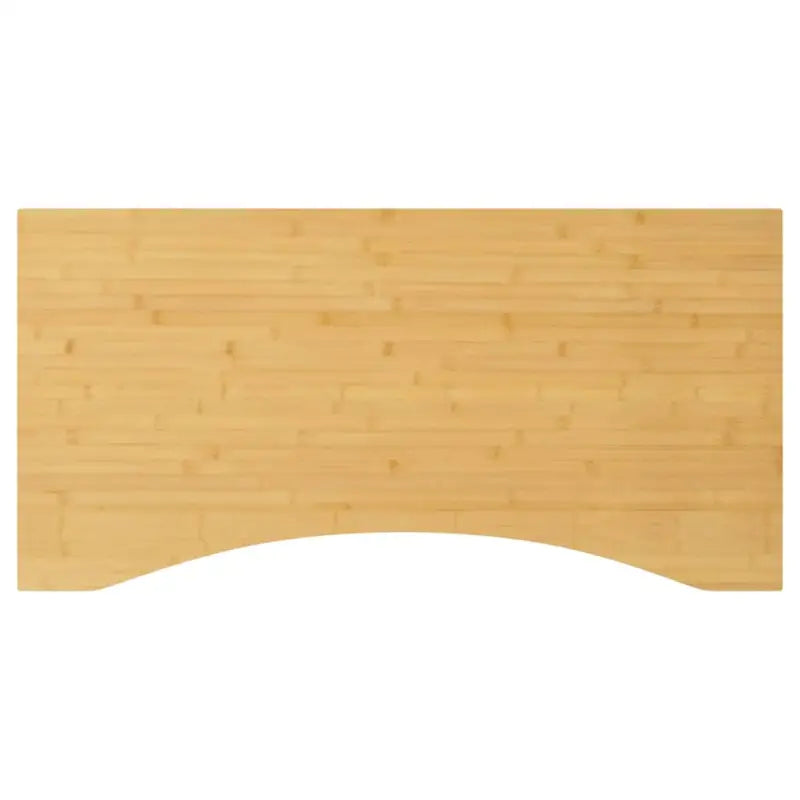 Bamboe bureaublad met gebogen rand en gelakte afwerking - 80 x 40 x 2.5 cm / Gebogen - Onderdelen en accessoires