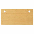 Bamboe bureaublad met gebogen rand en gelakte afwerking - 80 x 40 x 2.5 cm / Recht - Onderdelen en accessoires