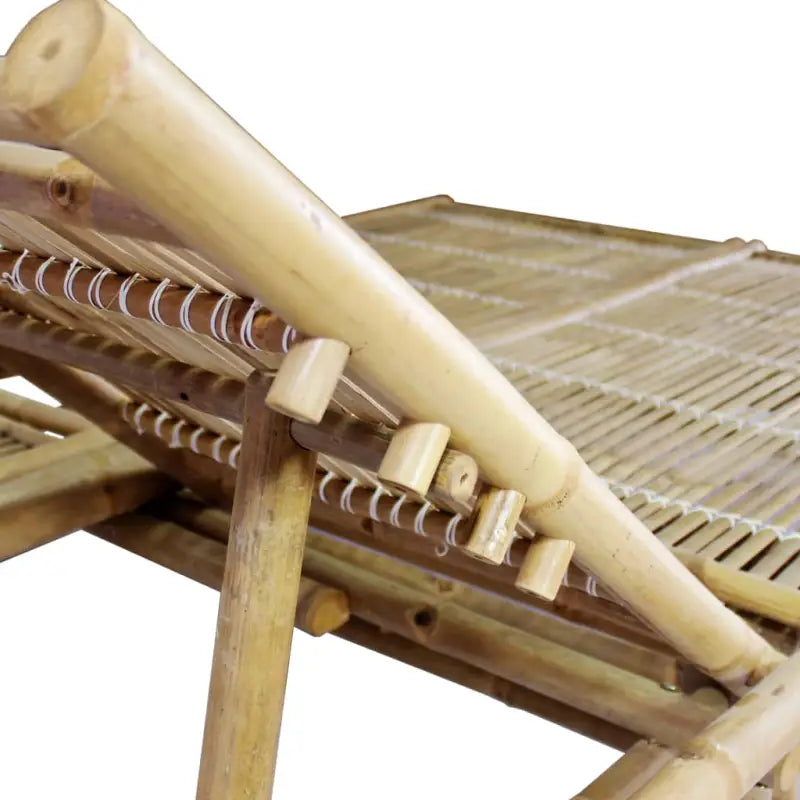 Bamboe ligstoel voor twee personen voor tuin en ontspanning - Ligstoelen