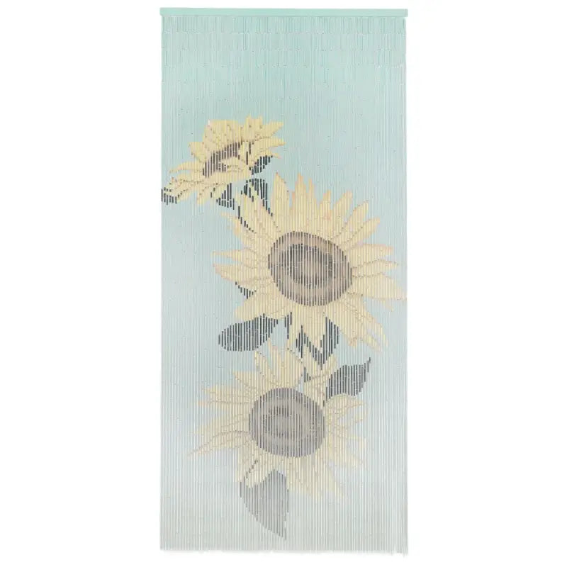 Bamboe Raamhorren voor Insectenbescherming buiten en binnen - 90 x 200 cm / Zonnebloem - Raamhorren