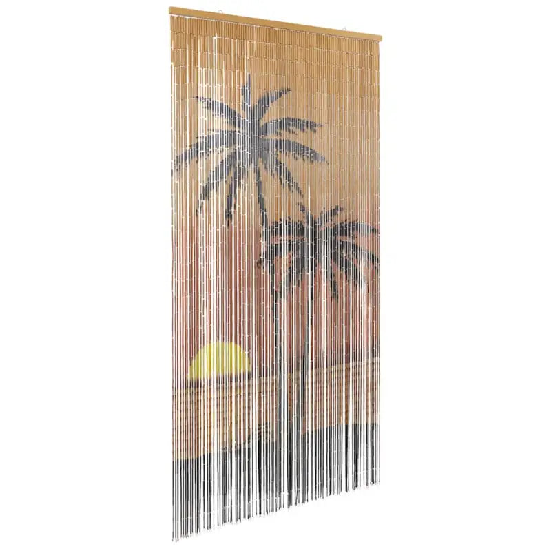 Bamboe Raamhorren voor Insectenbescherming buiten en binnen - 90 x 220 cm / Palmboom - Raamhorren