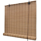 Bamboe rolgordijn voor jonge kinderen met privacy en lichtinlaat - Bruin / 120 x 220 cm - Jaloezieën & rolgordijnen