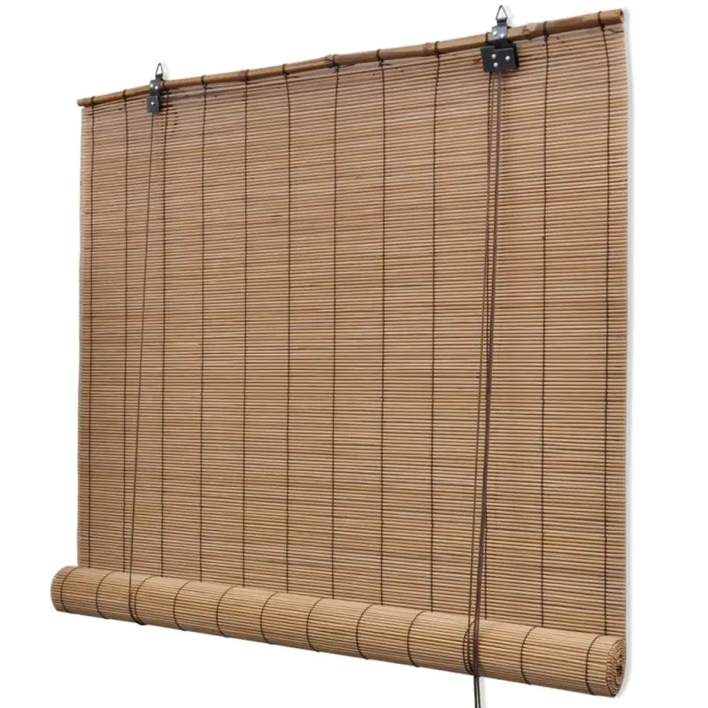 Bamboe rolgordijn voor jonge kinderen met privacy en lichtinlaat - Bruin / 120 x 220 cm - Jaloezieën & rolgordijnen