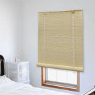 Bamboe rolgordijn voor jonge kinderen met privacy en lichtinloop - Lichtbruin / 100 x 220 cm - Jaloezieën & rolgordijnen