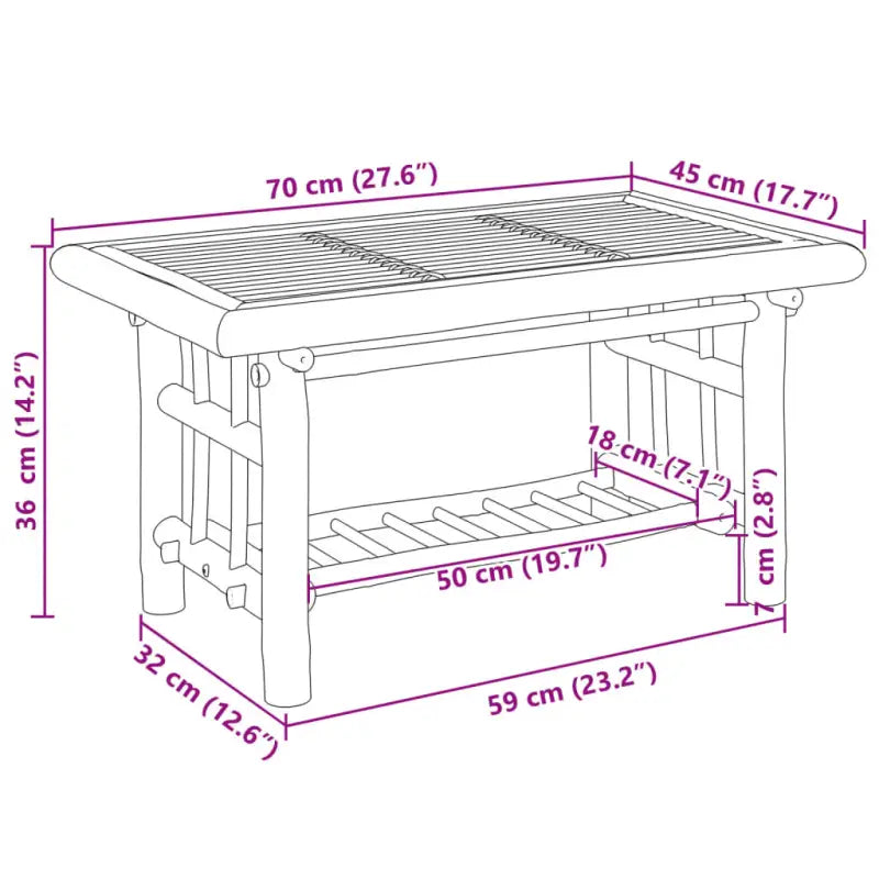 Bamboe Salontafel voor een Praktisch en Decoratief Interieur - Salontafels