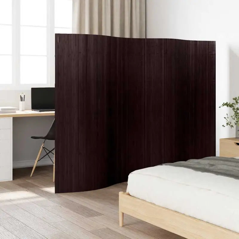 Bamboe scheidingswand voor privacy en natuurlijke stijl - Donkerbruin / 250 x 165 cm - Kamerschermen
