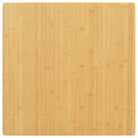 Bamboe tafelblad met gelakte afwerking voor thuis en horeca - 80 x 80 x 2.5 cm / 1 - Tafelbladen