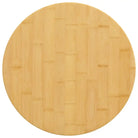 Bamboe tafelblad met gelakte afwerking voor thuis en horeca - Ø 40 x 4 cm / 1 - Tafelbladen
