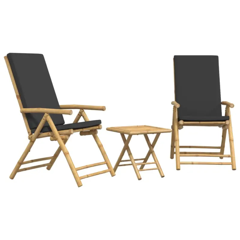 Bamboe tuinset met comfortabele zitervaring en wasbare hoes - Tuinsets